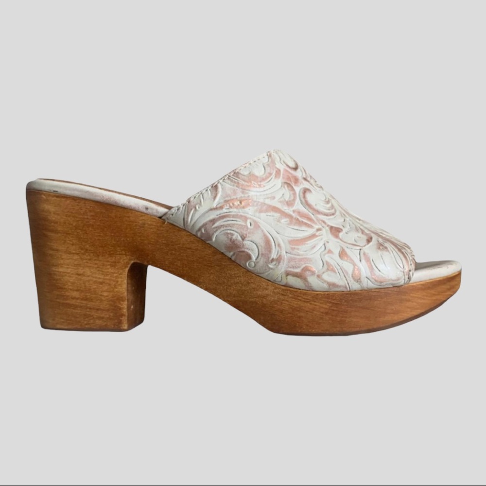 Wooden Platform Sandals by Patricia Nash